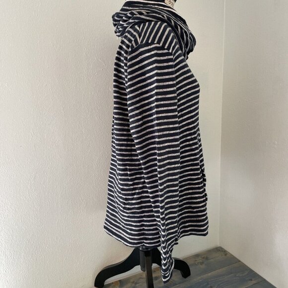J.Crew Factory Striped Terry Funnelneck Sweatshirt Style Size XL (A6) - Picture 5 of 14